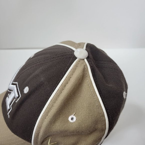 Zephyr Brand University of Michigan Wolverines Brown/Tan Fitted Hat Sz 6 3/4 Cap - Picture 8 of 13